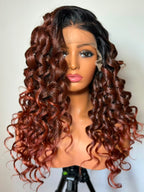 Yvette ginger ombré
