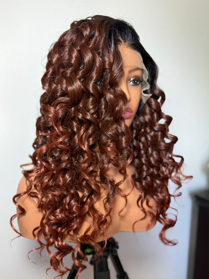 Yvette ginger ombré