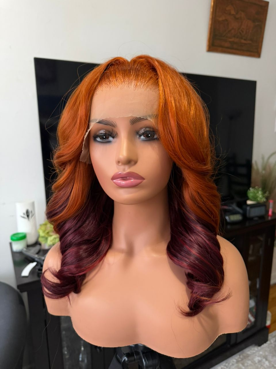 Nancy ginger/bordeaux