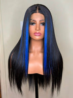 Nicky noir/bleu T-lace