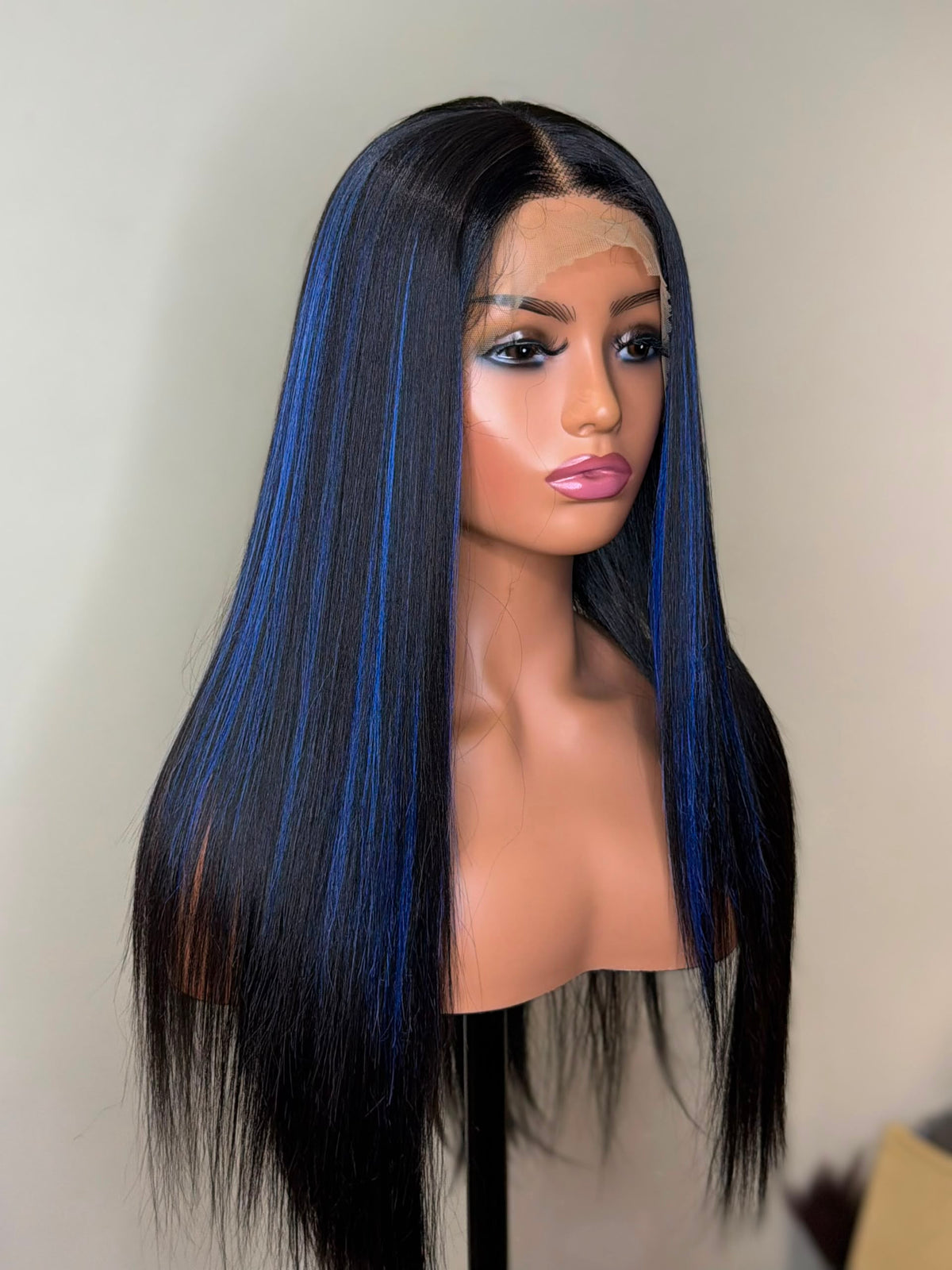 Nicky noir/bleu T-lace