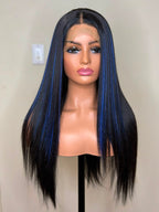 Nicky noir/bleu T-lace