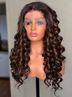 Yvette marron ombré